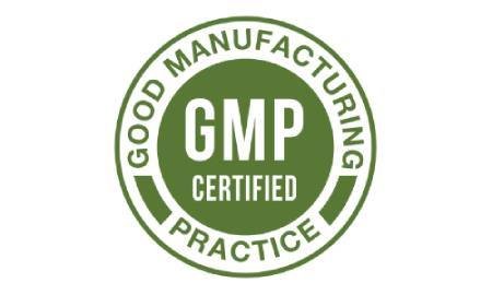 GMP quality assurance badge for dietary supplement